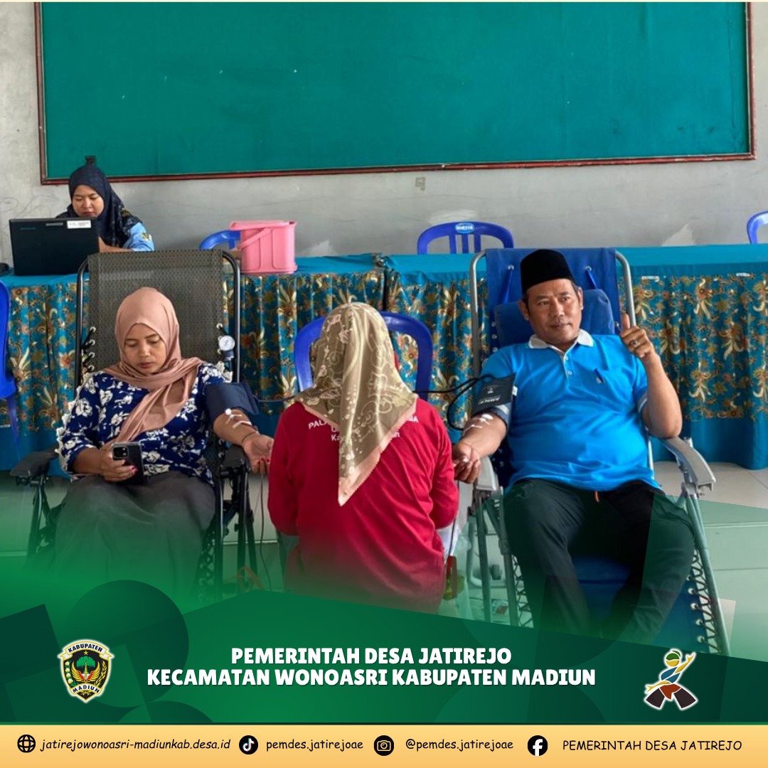 KONSISTEN PROGRAM DONOR DARAH, PEMDES JATIREJO AGENDAKAN 4 BULAN SEKALI