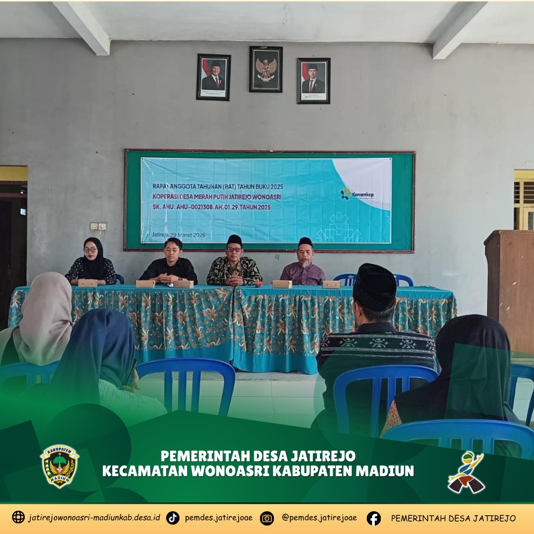 GELAR RAT 2025 PERDANA, KDMP JATIREJO WONOASRI  BUKTIKAN RAT BUKAN SEKEDAR RUTINITAS