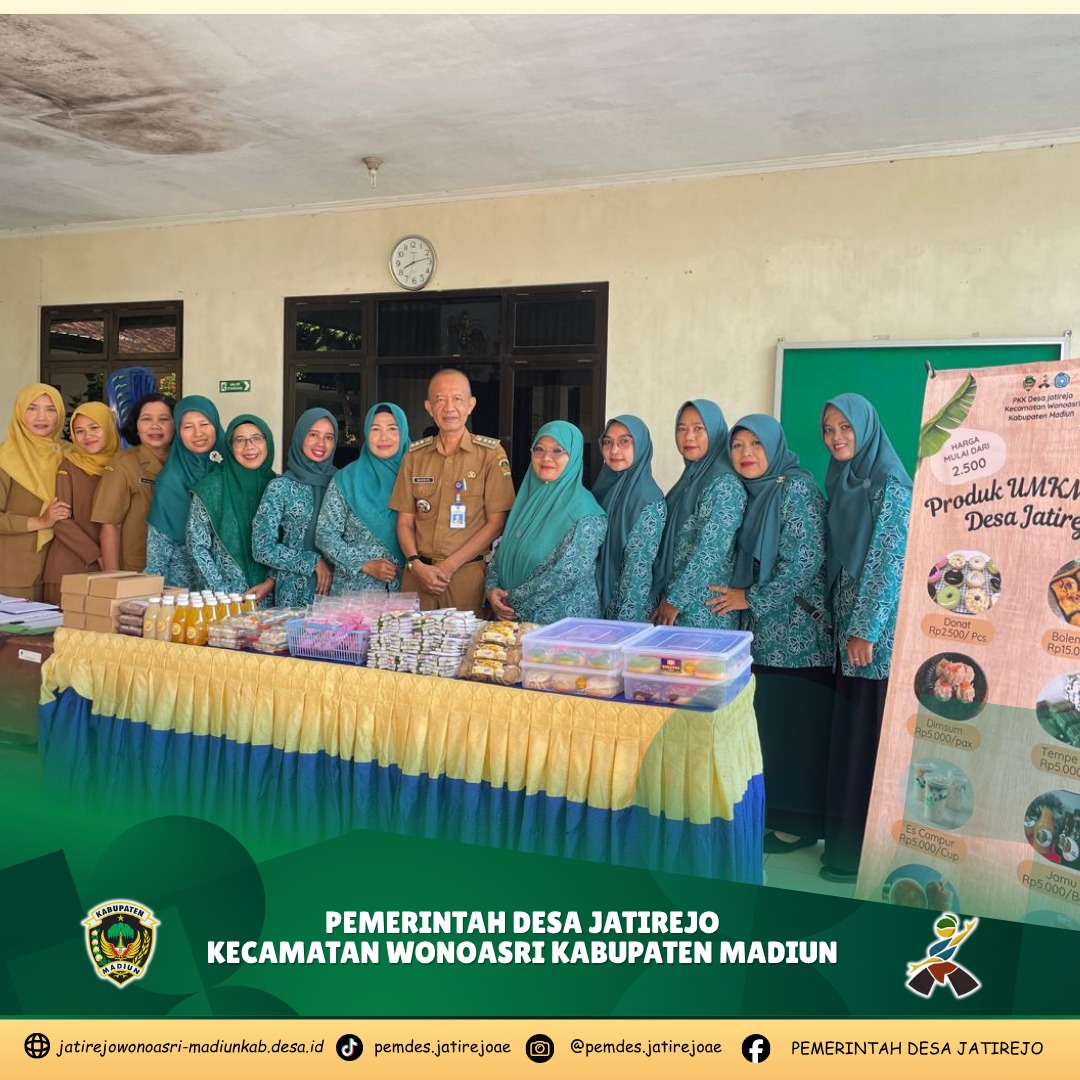 UMKM BINAAN PKK DESA JATIREJO, LARIS MANIS DALAM ACARA PLENO PKK KECAMATAN WONOASRI