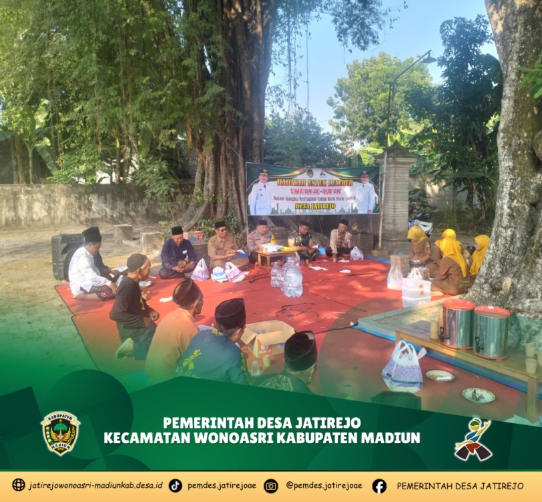 Khidmat Menyambut Tahun Baru Islam 1448 H, Desa Jatirejo Gelar Sima'an Al-Qur'an di Punden Desa